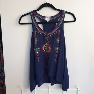 Parker embellished silk shirt